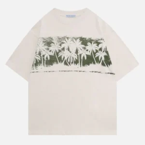 Aelfric Eden Coconut Tree Print T-Shirt