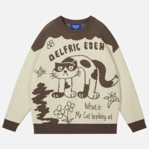 Aelfric Eden Color Blocking Cat SweatShirt