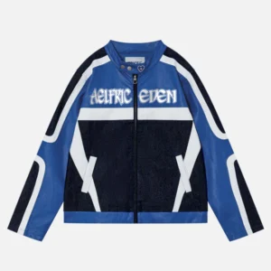 Aelfric Eden Denim Faux Leather Patchwork Jacket