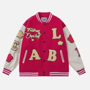 Aelfric Eden Letter Towel Embroidery Varsity Jacket