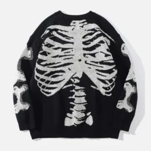 Aelfric Eden Skeleton Pattern Knit SweatShirt