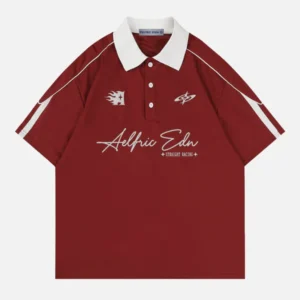 Aelfric Eden Vintage Patchwork Polo T-Shirt